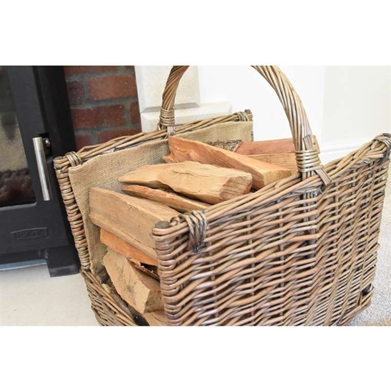 Antique Wash Open Ended Basket