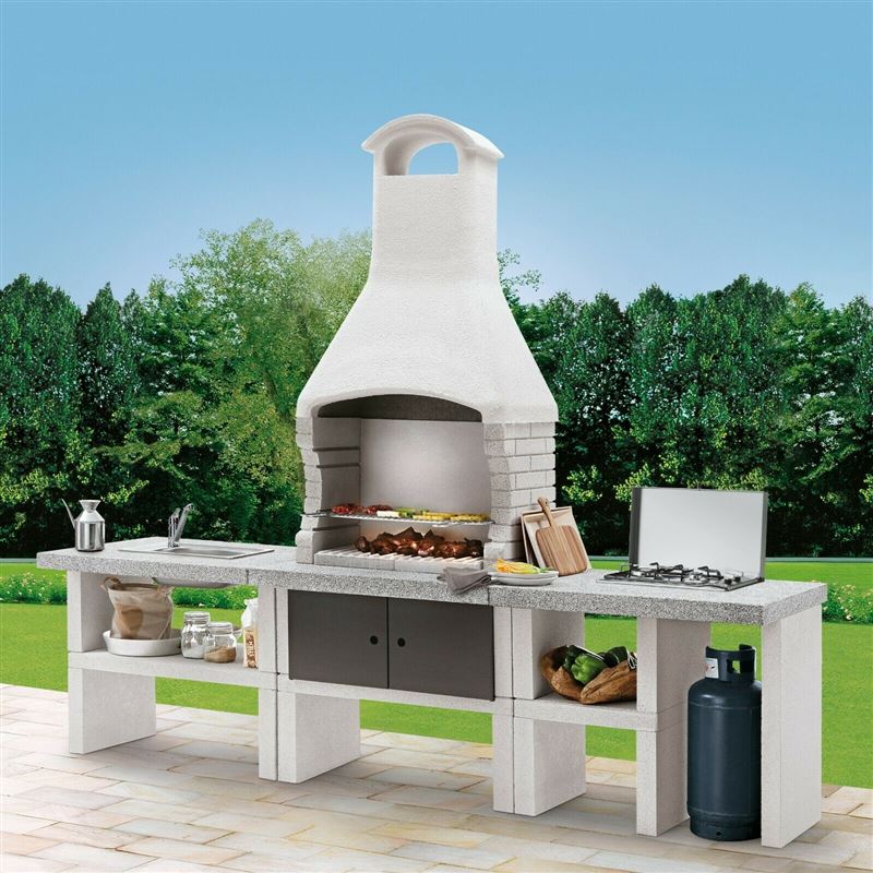 Marbella Outdoor BBQ Kitchen - In Garden